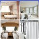 thumbnail image 5 of Sistema de rieles para cortinas en forma de U flexible para instalación personalizada. Deslizamiento suave. Construcción duradera de plástico y metal. Incluye 8 rodillos y 3 soportes, 5 of 8