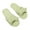 Green, variant on NOKIO Elegant Women'S Slip-On Slippers Plush Slippers Indoor Home Casual Butterfly Cotton Slippers Women's X-Slide Slipper Satin Trim with Memory Foam Slippers