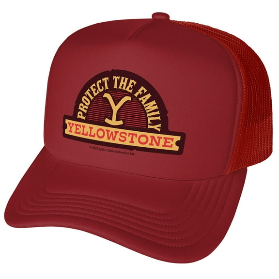 Yellowstone Protect The Family Foam Snapback Trucker Hat - Unisex for Men and Women