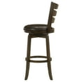 thumbnail image 6 of Bedroom Stool Fenster Dark Brown Wood Pub Height Swivel Bar Chair,Wooden Bedroom Bench, 6 of 11