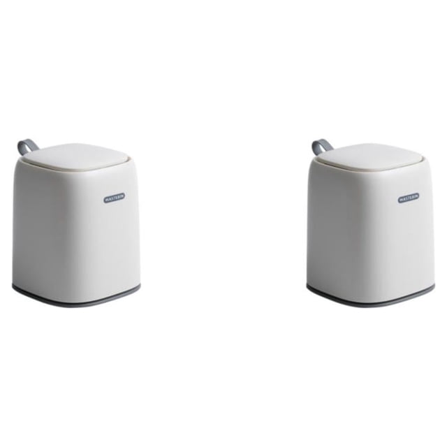 Bote de basura sellable Toystoory con mango de silicona 2Conjunto blanco