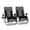 Gray, variant on SUMMIT LIVING 2-Piece Padded Zero Gravity Chair Outdoor Patio Recliner with Adjustable Headrest and Cup Holder, Blue