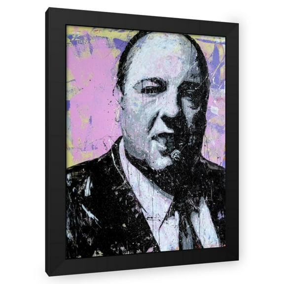 P Muir 19x24 Black Modern Wood Framed Wall Art Titled - Tony Soprano