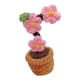 thumbnail image 1 of Maceta decorativa de lana tejida a mano con forma de rosa, ideal para el salpicadero del coche, el hogar, la oficina o como elemento decorativo sobre una mesa., 1 of 4
