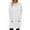 White, variant on AherBiu Pajama Tops for Women Crewneck Mid-Long Comfy Casual Loose Tshirts Long Sleeve Tops with Pockets