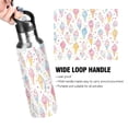 thumbnail image 4 of Yayeee 20oz Insulated Water Bottle Double Wall Stainless Steel with Flip Straw Lid, Colorful Ice Cream Pattern, 4 of 7