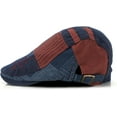 thumbnail image 2 of Men's Beret Hat Cotton Buckle Adjustable Newsboy Hats for Men Driving Flat Caps Cabbie Gatsby Cap, 2 of 7