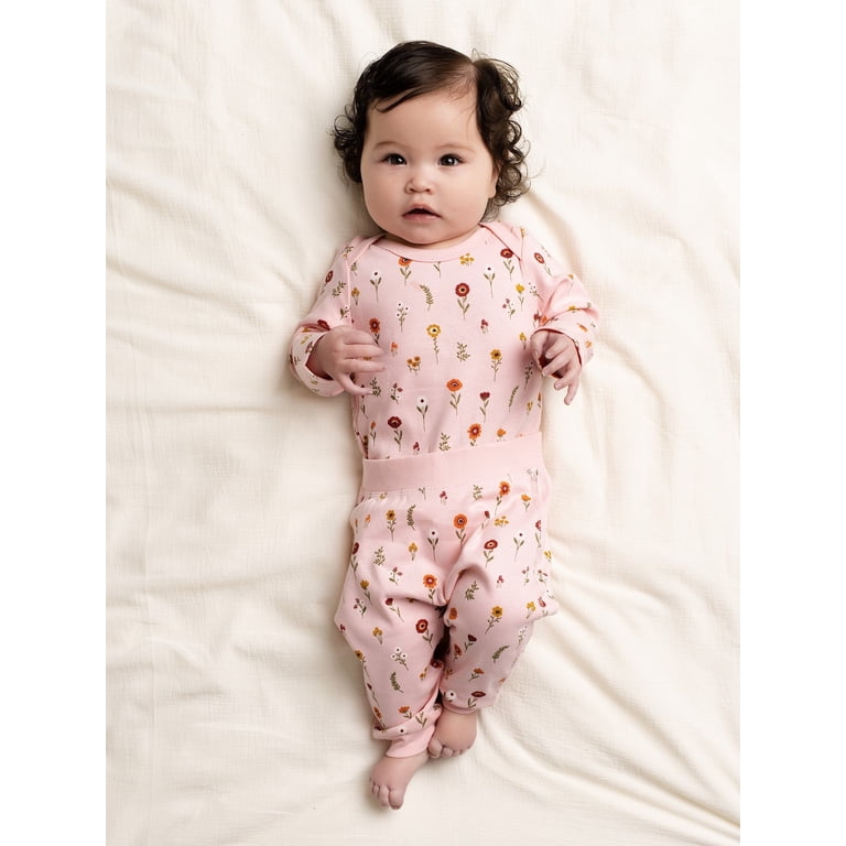 Monica + Andy Organic Cotton First Moves Bodysuit & Pant Set photo 2