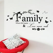 HINTRMENT 1Set Removable Family Wall Decor Stickers Decals for Adults and Kids
