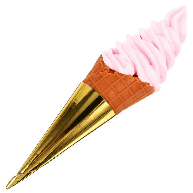 KAKOWELY Cono de helado artificial, modelo de helado falso, simulación de postre, modelo de exhibición de cono de helado falso
