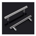 thumbnail image 2 of Topboutique 10 Pack Kitchen Cabinet Handles Silver Drawer Pulls 4 inch , Solid Stainless Steel T Bar with Satin Brushed Nickel, Hardware for Kitchen Cupboard Door Bathroom Furniture, 2 of 7