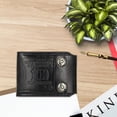 thumbnail image 7 of vlrwzc Men's Short Wallet Pressure Change Magnetic Buckle Wallet Double Line Foldable PU Leather Wallet Hundred Dollar Bill Wallet, 7 of 7