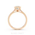 thumbnail image 3 of 14K Rose Gold Plated Silver 1.5 Ct Radiant Cut Moissanite Solitaire Engagement Ring for Women Promise Ring Jewelry Gift Size 7, 3 of 6