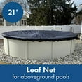 thumbnail image 5 of Winter Block Leaf Net for Above Ground Round Pool, 18', 5 of 6