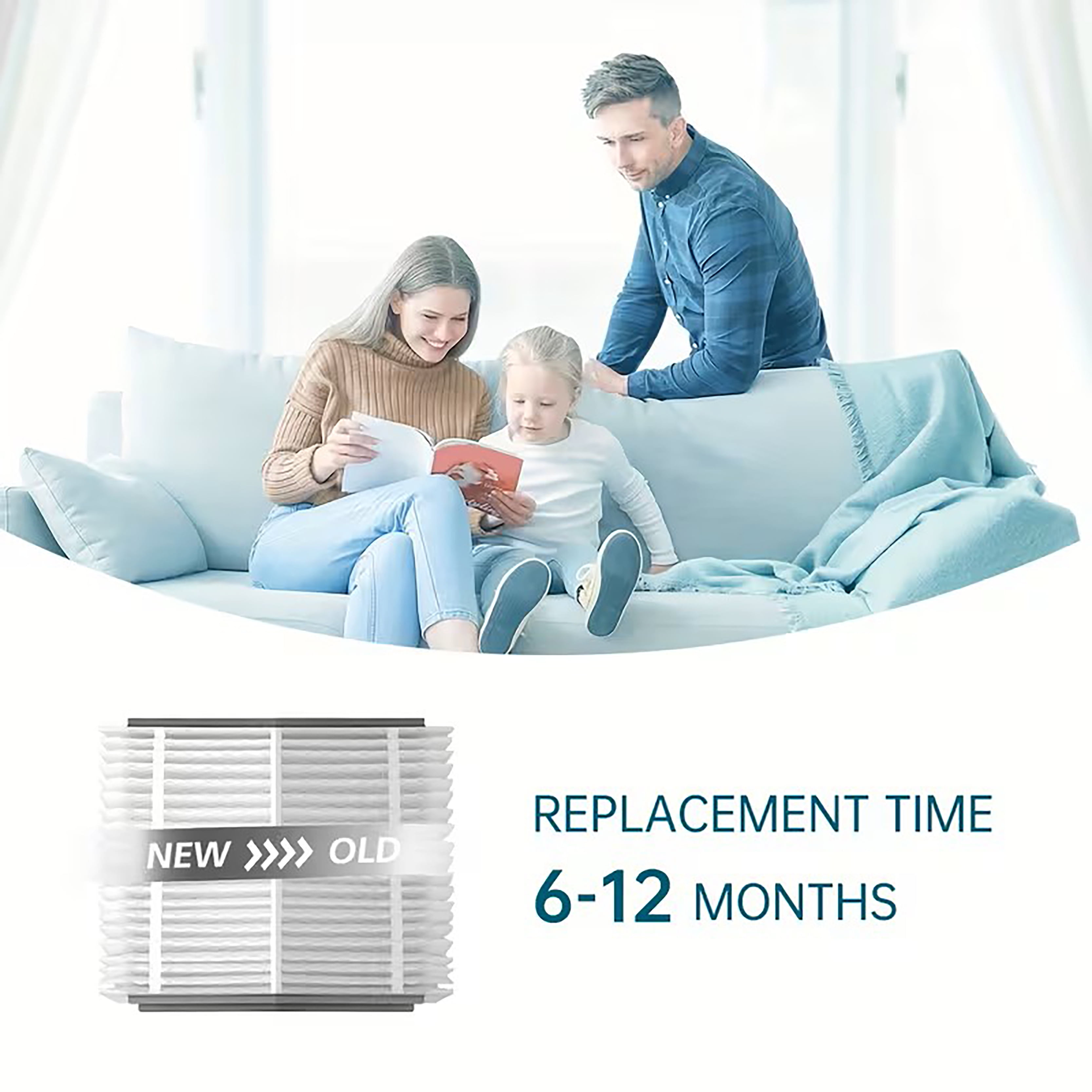 410 Replacement Appliance  Air Filter 16x25x4 for AprilAire Whole House Air Purifiers - MERV 11, Clean Air & Dust  (pack of 8)