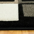 thumbnail image 4 of Allstar Black Modern Geometric Brown square design Area Rug (5' 2" x 7' 2"), 4 of 4
