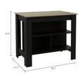 thumbnail image 4 of TUHOME Cala Kitchen Island  Engineered Wood Kitchen Islands in  Multi-color, 4 of 9