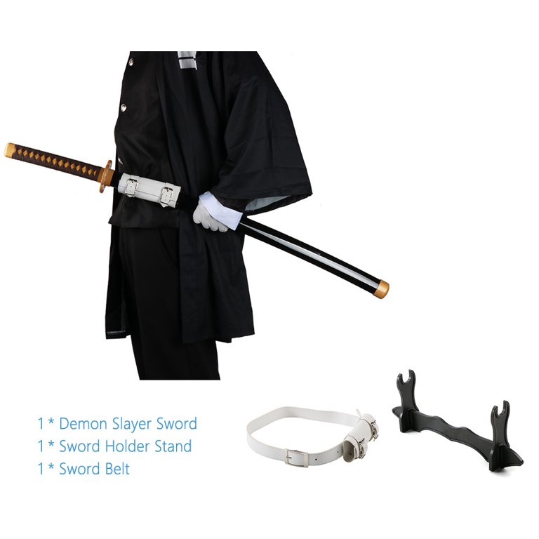 Anime Ninja Sword / Stand / Belt Katana Samurai Sword Bamboo - Temu