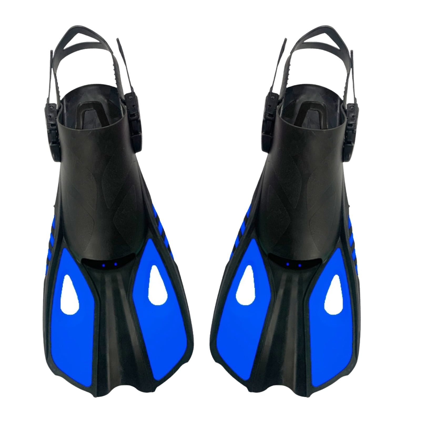 Kid Snorkel Fins Adjustable Buckles Open Heel Swim Flippers Pool Water Sports 
