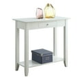 thumbnail image 3 of Convenience Concepts American Heritage Hall Table in White Wood Finish, 3 of 4
