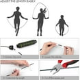 thumbnail image 4 of Jump Rope, Tangle-Free Rapid Speed Jumping Rope Cable with Ball Bearings for Women, Men, and Kids, Adjustable Steel Jump Rope Workout with Foam Handles for Fitness, Home Exercise & Slim Body, 4 of 7