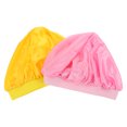 thumbnail image 4 of MasteelfCA 2Pcs Kids Elastic Wide-brimmed Nightcap Simple Sleeping Hat Chic Shower Hat, 4 of 7
