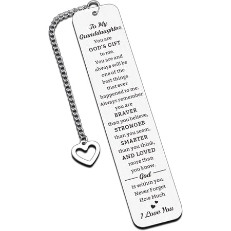 Stocking Stuffers for Teens Girls 16-18 Granddaughter Gifts from Grandma to My Granddaughter Bookmark Stocking Stuffers for Granddaughter Granddaughter 16th 18th Birthday Gifts from Grandmom