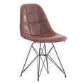 thumbnail image 2 of Porthos Home Mid-century Modern Faux Leather Upholstered Dining with Unique Eames Style Eiffel Metal Legs, Easy Assembly, 2 of 6