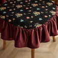 thumbnail image 2 of XUELC Vintage Printed Ruffled Chair Cushion with Ties Comfortable Kitchen Dining Chair Pad Seat Cushion with Removable Cover, 2 of 7