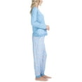 thumbnail image 3 of Muk Luks Lounge Loyalist Sweatshirt and Jogger Set, Blue Feathers , S, 3 of 7