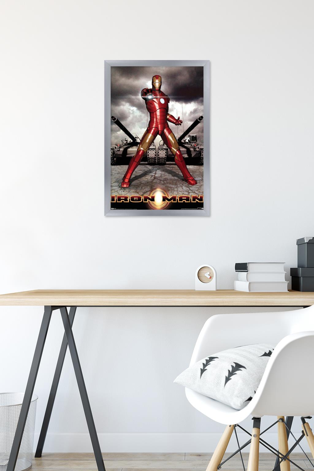 Marvel Cinematic Universe - Iron Man - Tanks Wall Poster, 14.725" x 22.375", Framed
