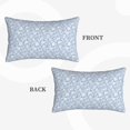 thumbnail image 4 of Kdxio Cotton Pillow Cases 16"x24" Pillowcases,Soft and Breathable Bedroom Pillow Cases-Gray White Floral, 4 of 8