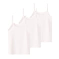 thumbnail image 2 of ITSAME 3-Pack Girls Camisoles Breathable Knit Cotton Tank Tops Kids Loose Casual Undershirts White Size 5-6, 2 of 5