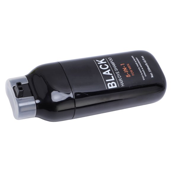 Hair Coloring Shampoo, Black Gray Hair Coverage Hair Dye Shampoo Conditioning  for Beard for Daily Use
