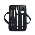 thumbnail image 2 of Soidarity Herramientas para parrilla de barbacoa, tenedor portátil de mano para barbacoa de acero inoxidable, pinzas reutilizables para acampar, Estufas de camping 3 PIEZAS Soidarity OD011055-01, 2 of 6