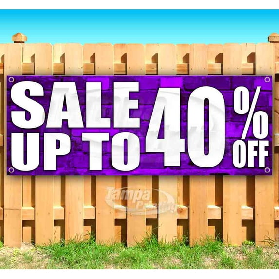 Sale Up To 40% Off 13 oz Vinyl Banner With Metal Grommets