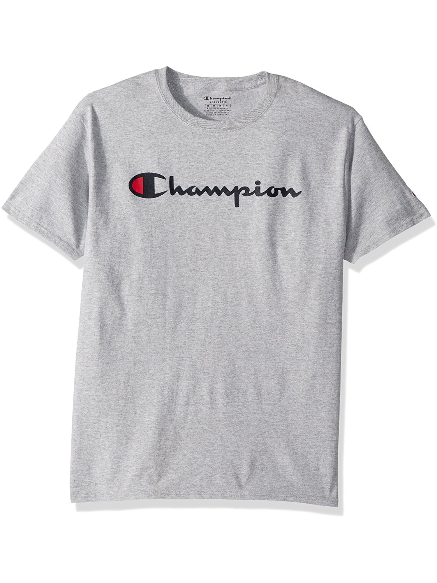 Champion Boys Jersey Tee, S, Script Light Steel - Walmart.com