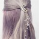 thumbnail image 5 of Seitruly Horquilla elegante para mujer, accesorios de estilismo colgantes con cuentas de borlas para señora, luna y estrella, bandas para el Cuidado del cabello Plata, 5 of 6