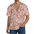 thumbnail image 2 of Disketp Men's Hawaiian Beautiful Fox Print Shirts Button Down Holiday Beach Shirts-4X-Large, 2 of 5