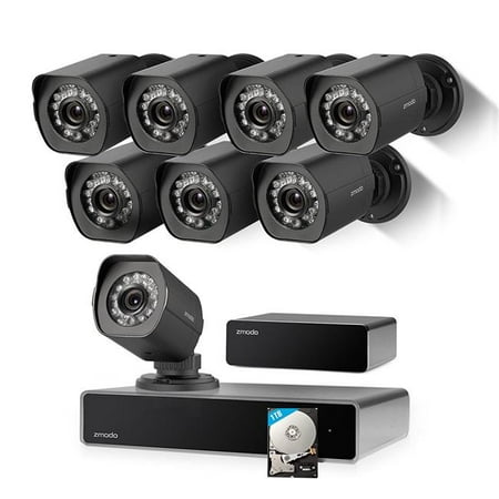 Zmodo ZS-1008-B 8 Channel 720p NVR Simplified PoE Outdoor ...