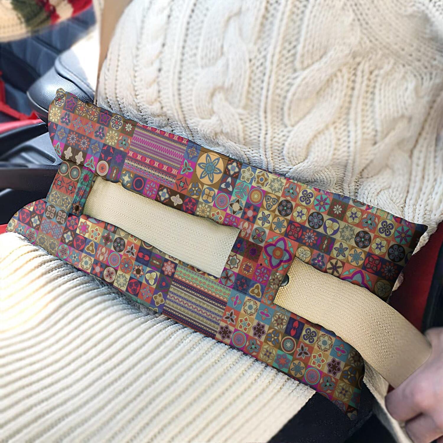 Rustic Home Decor Post Surgery Seatbelt Pillow - Mastectomy Cushion, Vintage Fashion, Pressure Relief