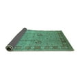 thumbnail image 2 of Ahgly Company Indoor Rectangle Oriental Turquoise Blue Industrial Area Rugs, 4' x 6', 2 of 4