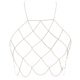 thumbnail image 1 of Women's Halterneck Mesh Body Chain Bikini Bra Necklaces Stomachers, 1 of 5