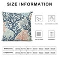 thumbnail image 5 of Nawypu  Nautical Coastal Pillow Covers Beach Coral Print Decor Throw Pillow Cover Case Farmhouse Cushion Cover Square for Home Sofa, 5 of 5