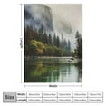 thumbnail image 4 of Shiartex Fog Mountain Trees Ideal Comfy Throw Blanket for All Seasons Exquisite Gifts 60x80in, 4 of 6