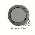 thumbnail image 1 of Couvercles de Seau d'Eau pour Barils de Pluie, Filet de Réservoir de Collecte d'Eau de Pluie, Filet de Seau de Collecte d'Eau de Pluie avec Cordon de Serrage, Noir, 1 of 7