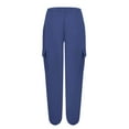 thumbnail image 7 of XINXIAOO Women Pants Women's Casual Pants Navy Work Pants for Women Lightweight Pants Women High Waist Wide Leg Pants with Pockets Womens Summer Pants, 7 of 7