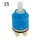 thumbnail image 2 of 35mm 40mm Bathroom Faucets Replacement Ceramic Disc Filter Element Tap Mixing High Spool Valve Ceramic Disc Cartridge Mixer, 2 of 11