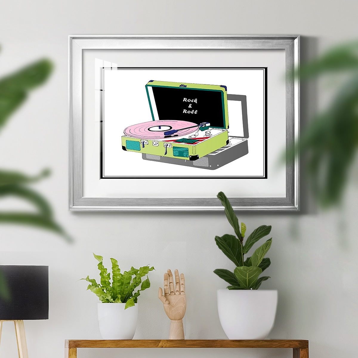 Record Shop II Premium Framed Print - Ready to Hang