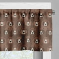 thumbnail image 3 of Ambesonne Bear Window Valance, Flock of Big Angry Bears, 54" X 18", Umber Brown and Cocoa, 3 of 5